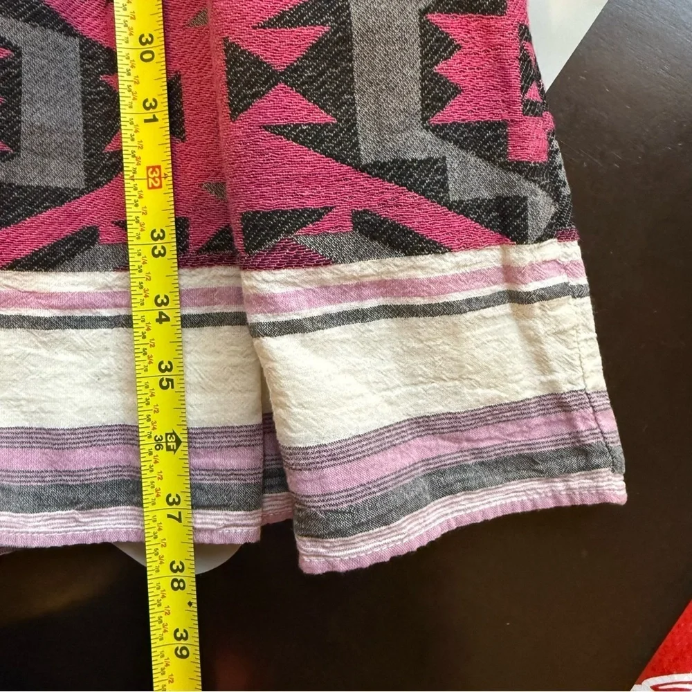 Pearl & Caviar Delos Midi Dress Boho Cotton Tassel Tie Pink Size M/L - Picture 7 of 10